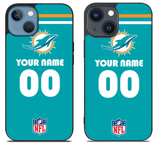 Custom Personalized Miami Dolphins NFL iPhone 15 | iPhone 15 Plus Case