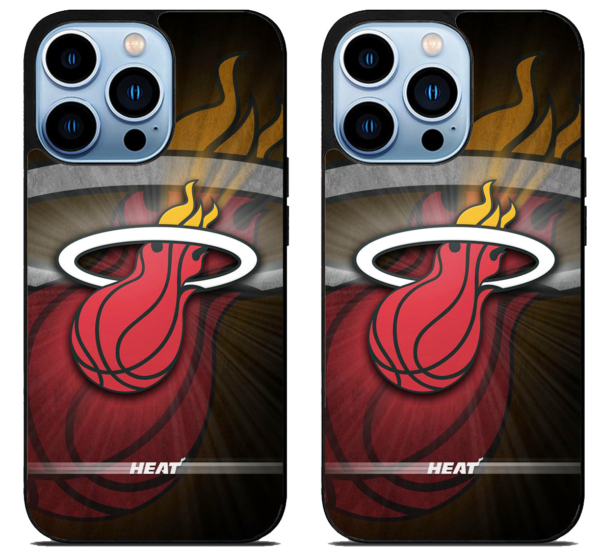 Miami Heat Background iPhone 15 Pro | iPhone 15 Pro Max Case