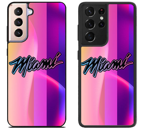 Miami Heat Colorfull Samsung Galaxy S21 | S21 FE | S21+ | S21 Ultra Case