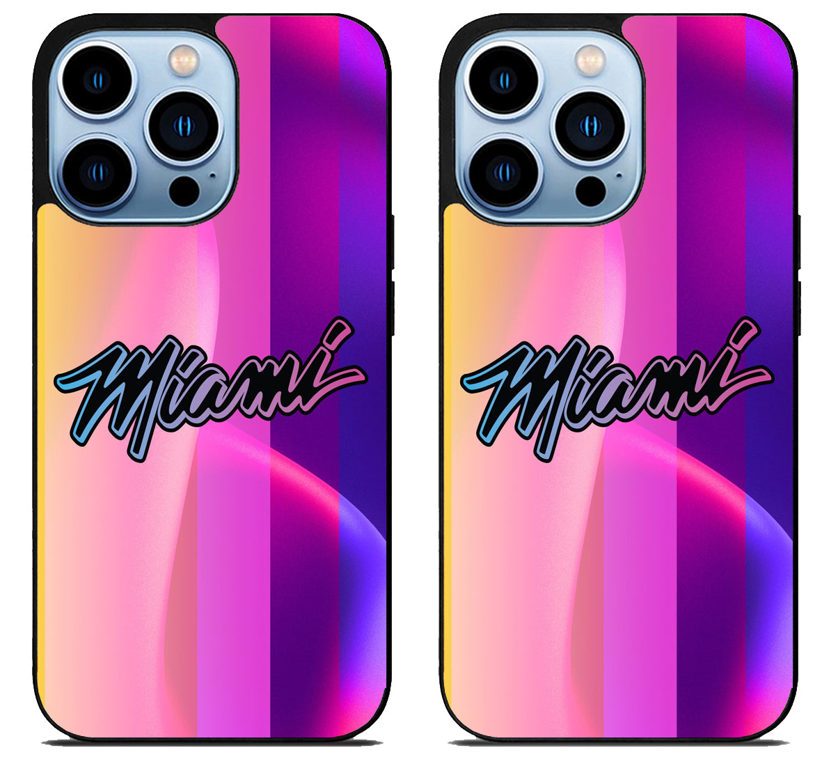 Miami Heat Colorfull iPhone 15 Pro | iPhone 15 Pro Max Case