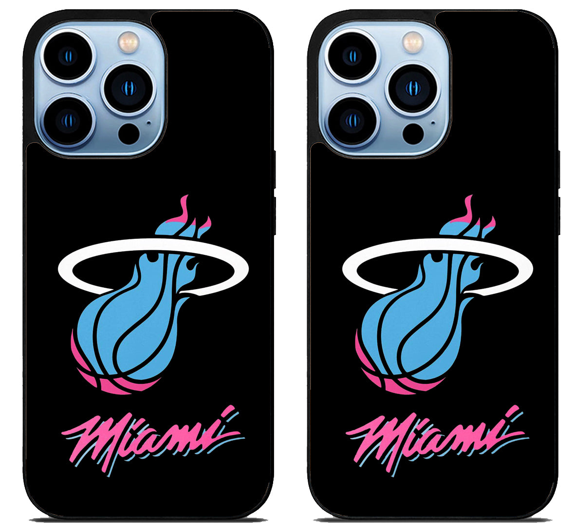 Miami Heat Logo Black iPhone 15 Pro | iPhone 15 Pro Max Case