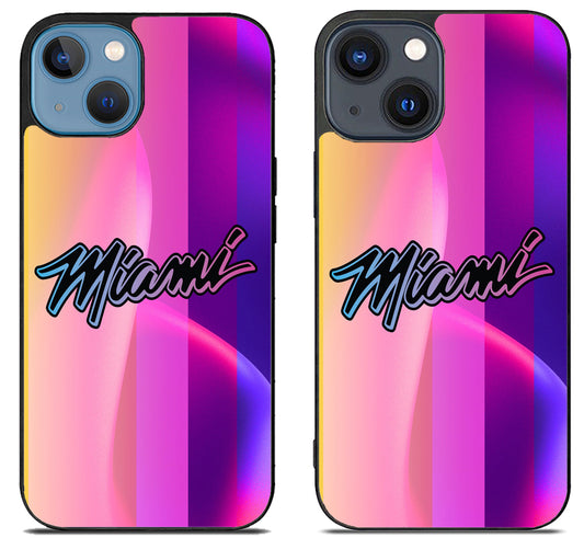 Miami Heat Colorfull iPhone 15 | iPhone 15 Plus Case
