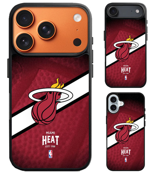 Miami Heat NBA iPhone Air | iPhone 17 | 17 Pro | 17 Pro Max Case