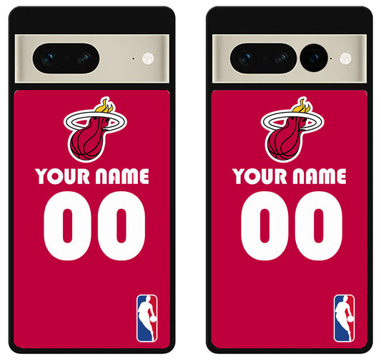Custom Personalized Miami Heat NBA Google Pixel 7 | 7 Pro Case