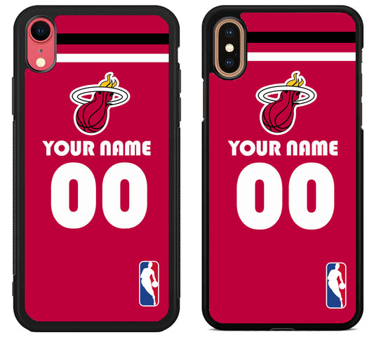 Custom Personalized Miami Heat NBA iPhone X | Xs | Xr | Xs Max Case