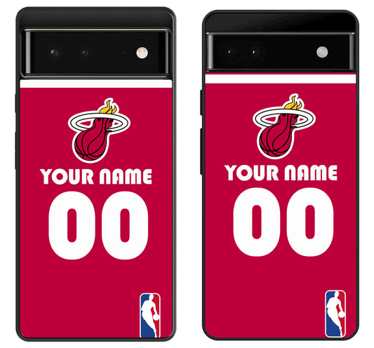 Custom Personalized Miami Heat NBA Google Pixel 6 | 6A | 6 Pro Case