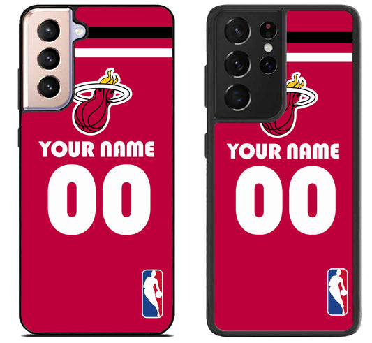 Custom Personalized Miami Heat NBA Samsung Galaxy S21 | S21 FE | S21+ | S21 Ultra Case