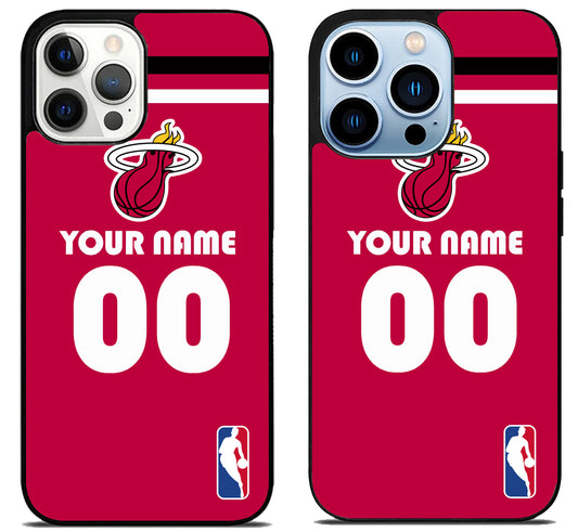 Custom Personalized Miami Heat NBA iPhone 15 Pro | iPhone 15 Pro Max Case