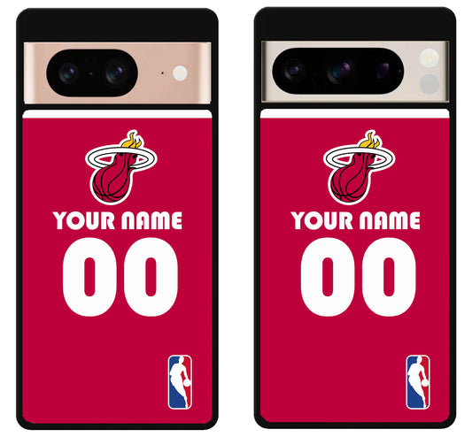Custom Personalized Miami Heat NBA Google Pixel 8 | 8 Pro Case