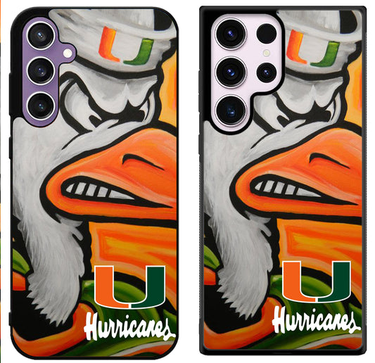 Miami Hurricanes Artwork Samsung Galaxy S24 | S24+ | S24 Ultra Case
