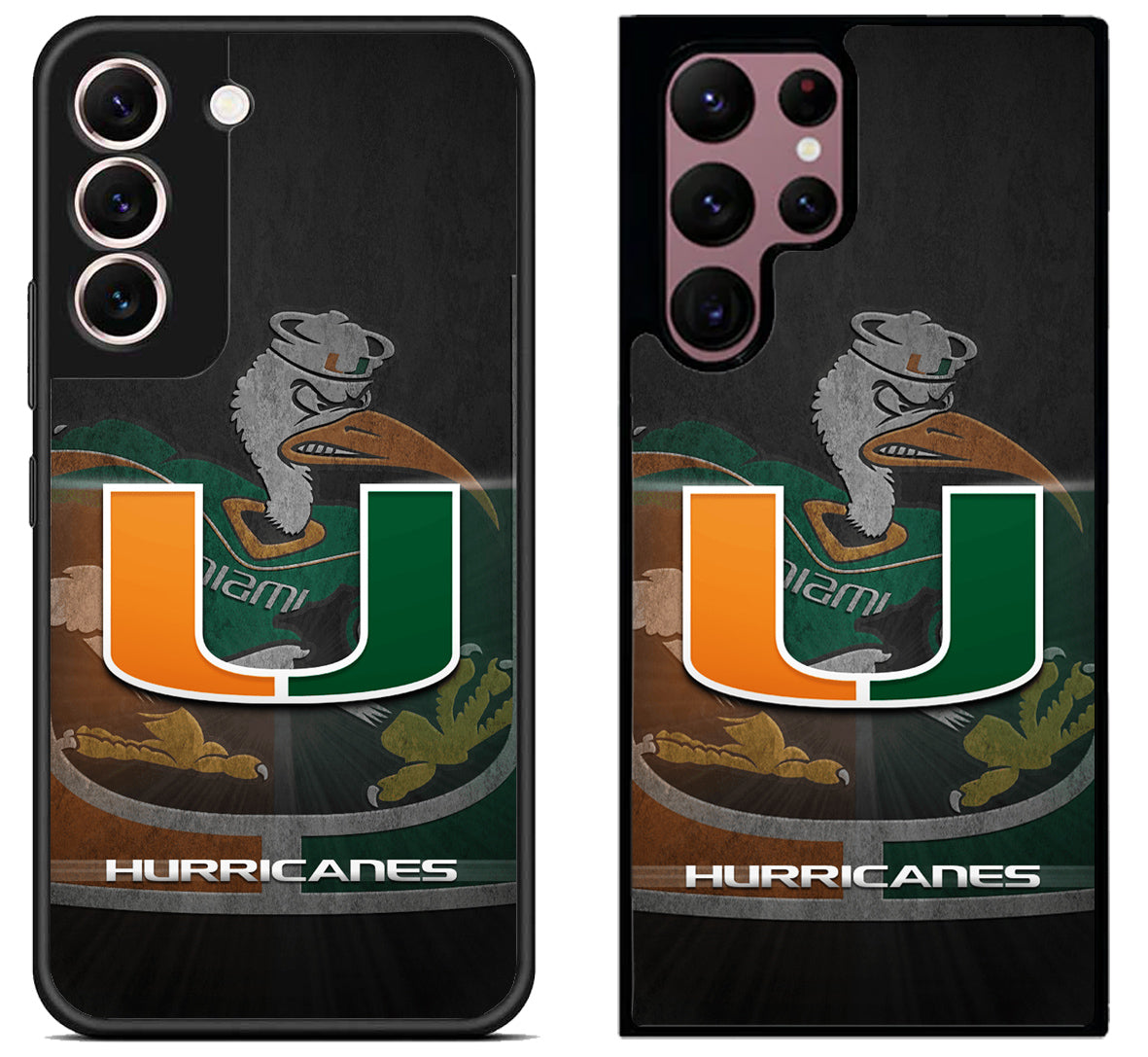 Miami Hurricanes Background Samsung Galaxy S22 | S22+ | S22 Ultra Case