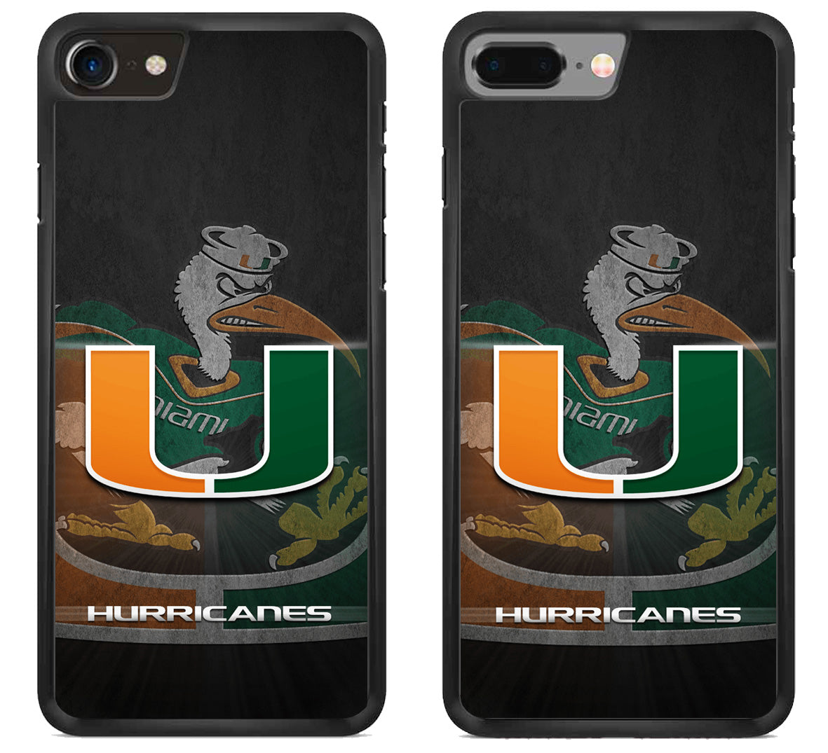 Miami Hurricanes Background iPhone 8 | 8 Plus Case