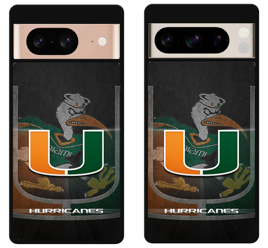 Miami Hurricanes Background Google Pixel 8 | 8 Pro Case