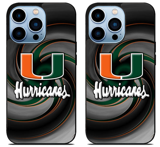 Miami Hurricanes Cover iPhone 15 Pro | iPhone 15 Pro Max Case