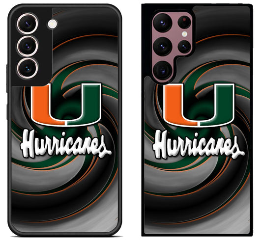 Miami Hurricanes Logo Samsung Galaxy S22 | S22+ | S22 Ultra Case