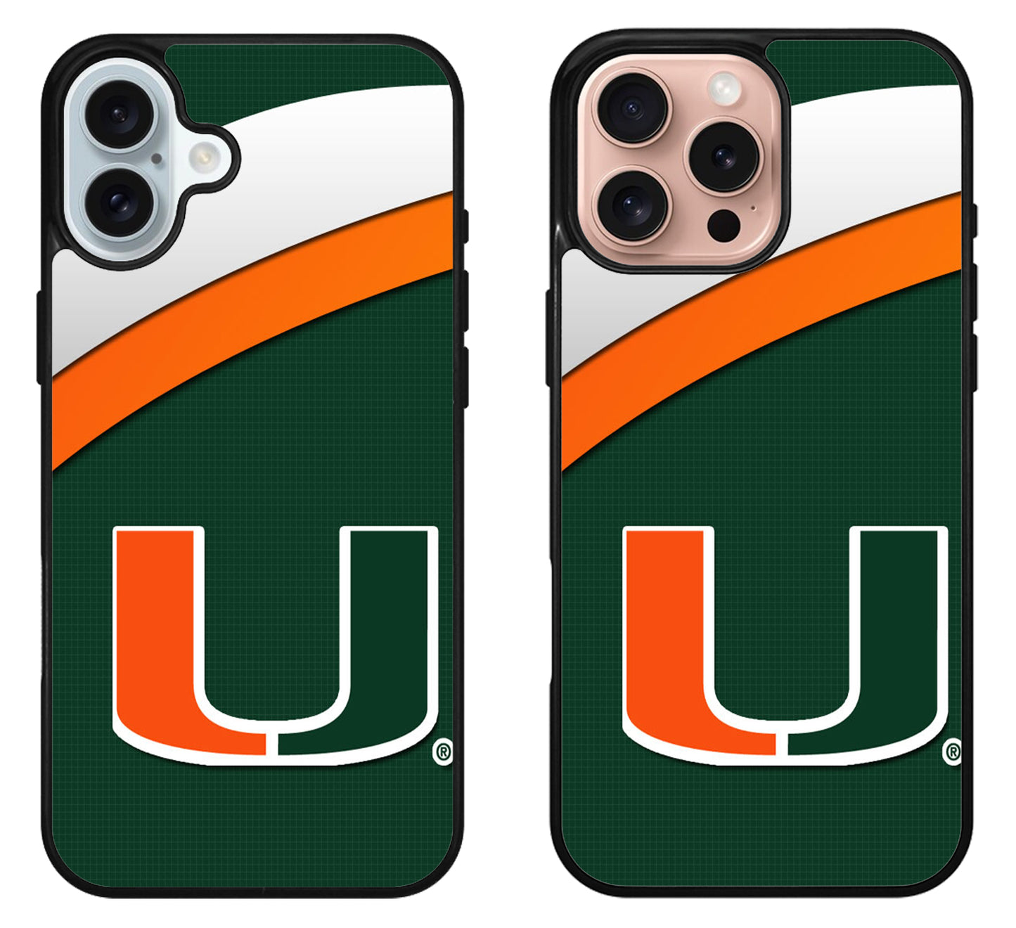 Miami Hurricanes Logo Style iPhone 16 | 16 Plus | 16 Pro | 16 Pro Max Case