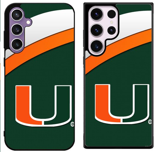 Miami Hurricanes Logo Style Samsung Galaxy S24 | S24+ | S24 Ultra Case