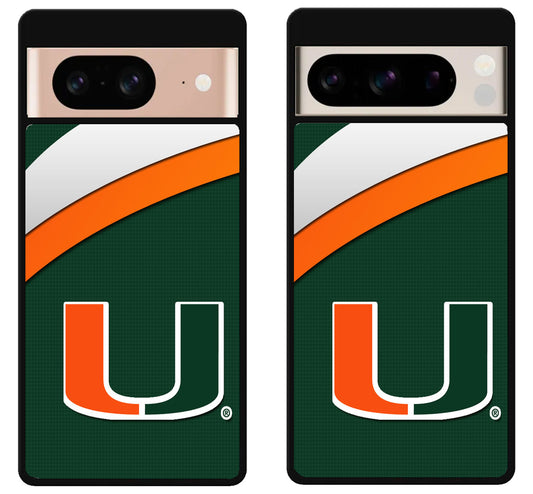 Miami Hurricanes Logo Google Pixel 8 | 8 Pro Case