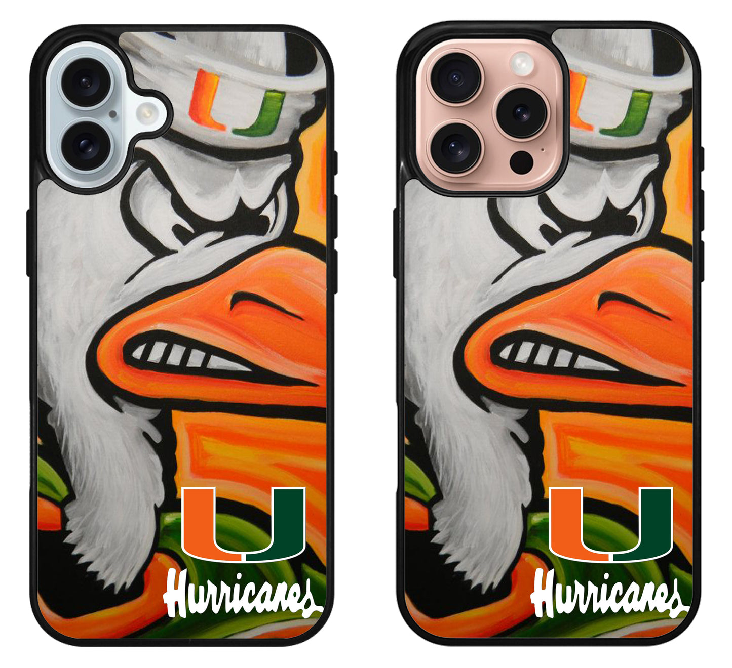Miami Hurricanes Logo Symbol iPhone 16 | 16 Plus | 16 Pro | 16 Pro Max Case