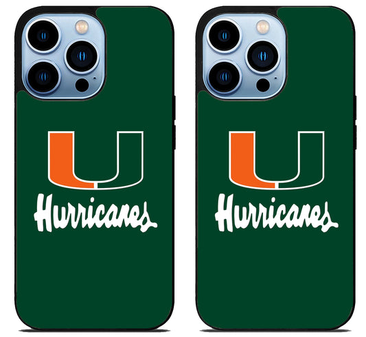 Miami Hurricanes Logo iPhone 15 Pro | iPhone 15 Pro Max Case