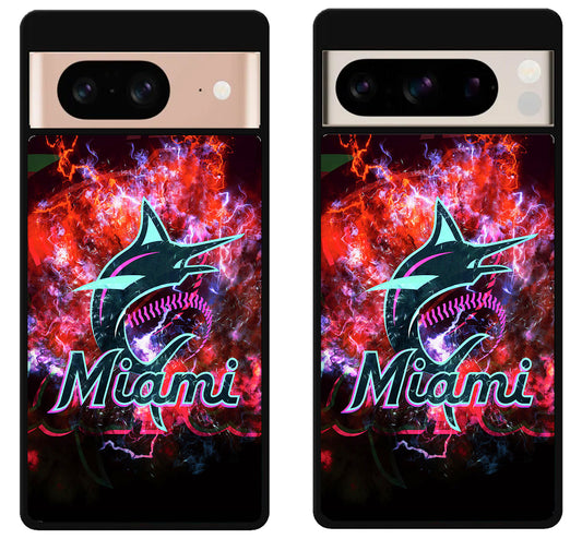 Miami Marlins Background Google Pixel 8 | 8 Pro Case