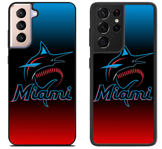 Miami Marlins Color Stylish Samsung Galaxy S21 | S21 FE | S21+ | S21 Ultra Case