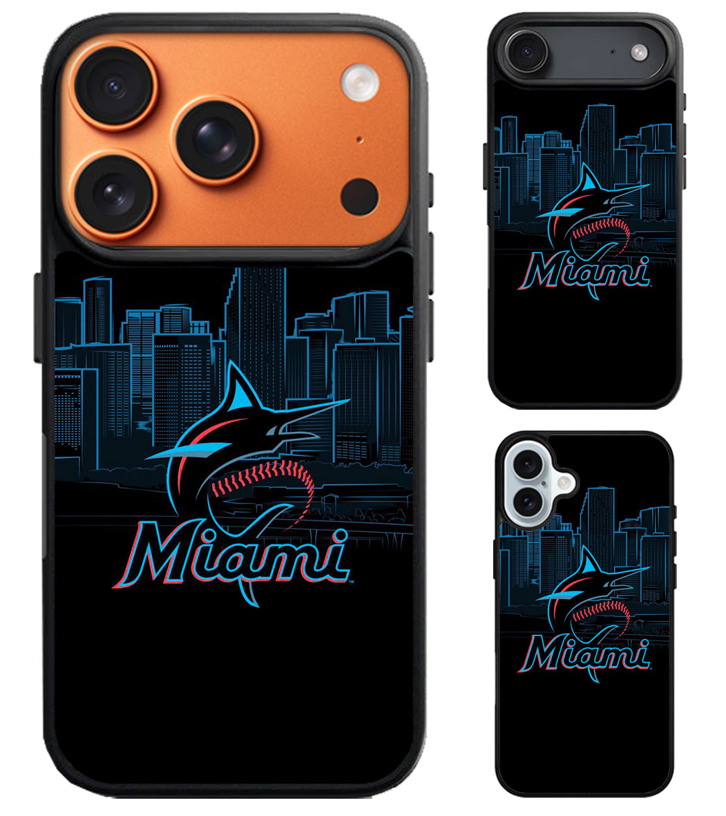 Miami Marlins Cover iPhone Air | iPhone 17 | 17 Pro | 17 Pro Max Case
