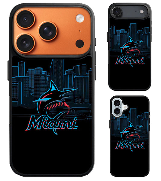 Miami Marlins Cover iPhone Air | iPhone 17 | 17 Pro | 17 Pro Max Case