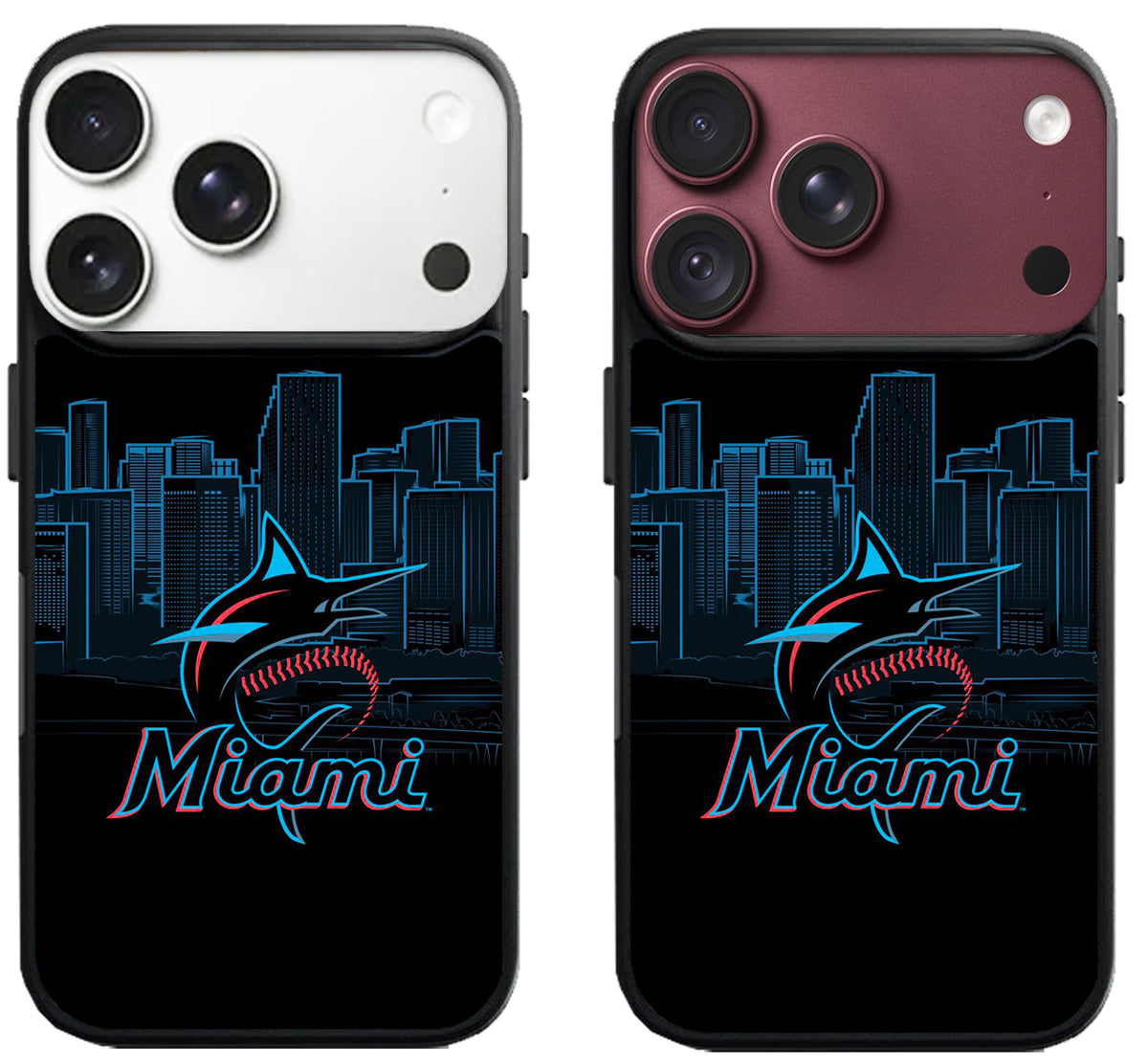 Miami Marlins Logo Background iPhone 18 Pro | 18 Pro Max Case