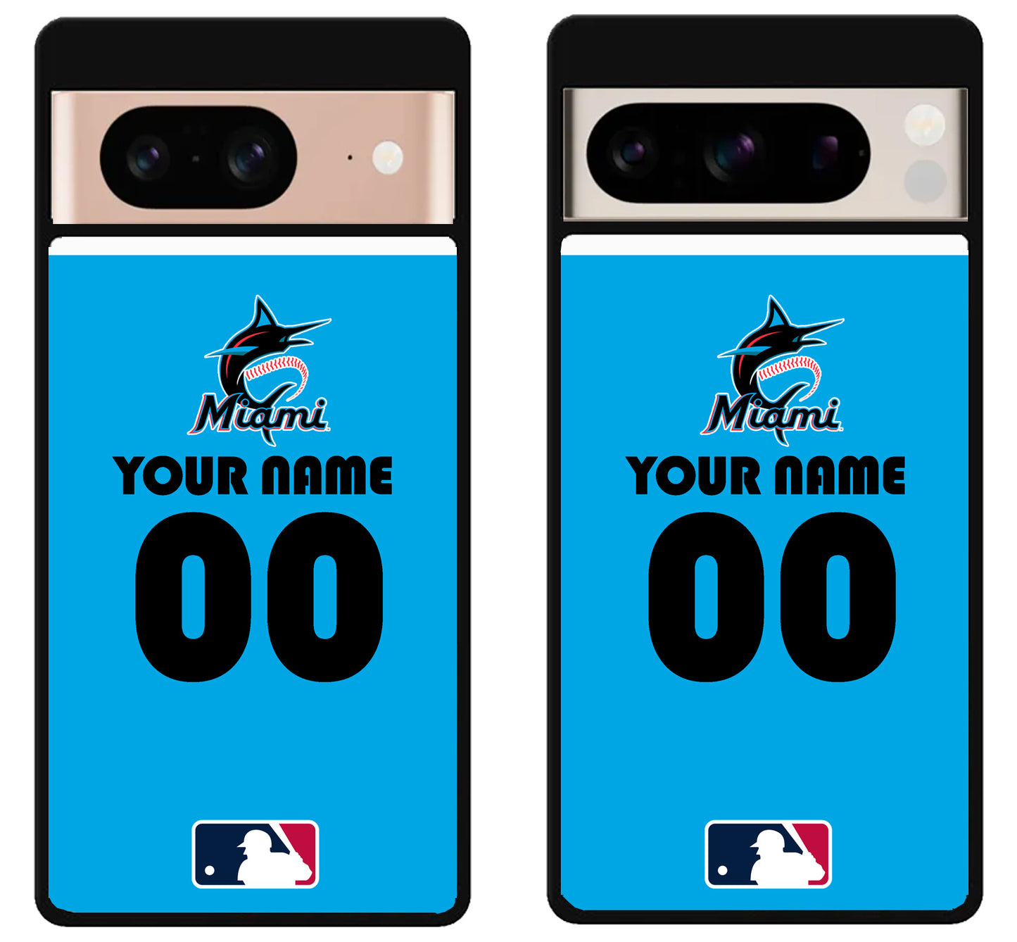 Custom Personalized Miami Marlins MLB Google Pixel 8 | 8 Pro Case