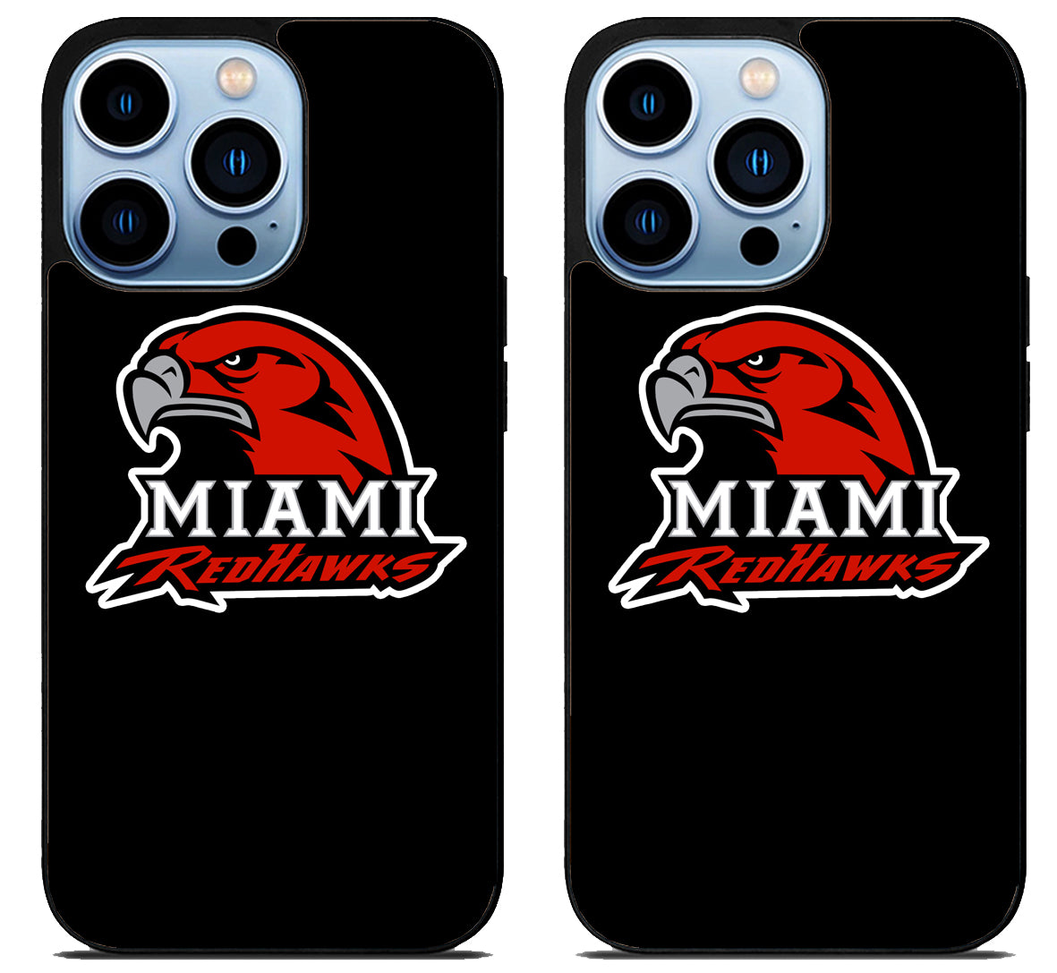 Miami RedHawks Black iPhone 15 Pro | iPhone 15 Pro Max Case