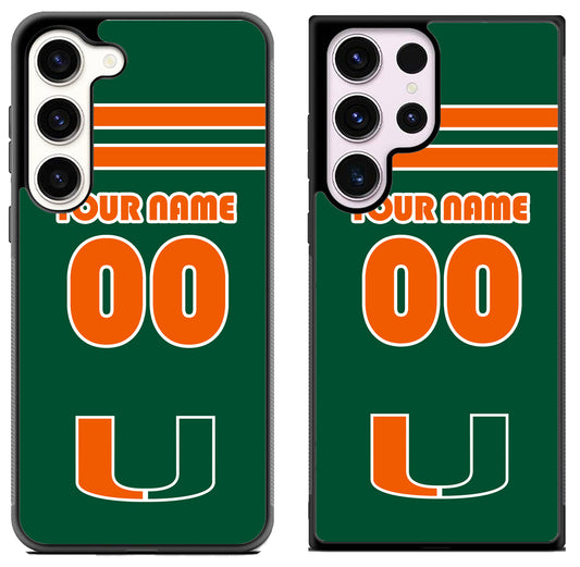 Custom Personalized Miami hurricanes Samsung Galaxy S23 | S23+ | S23 Ultra Case