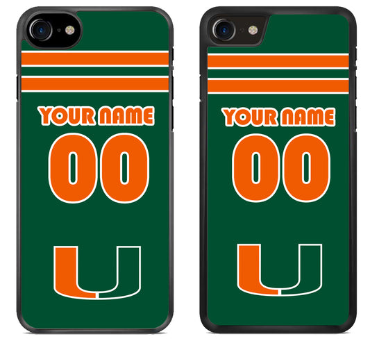 Custom Personalized Miami hurricanes iPhone SE 2020 | iPhone SE 2022 Case