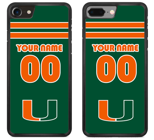 Custom Personalized Miami hurricanes iPhone 8 | 8 Plus Case