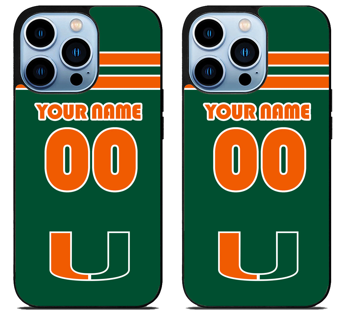 Custom Personalized Miami hurricanes iPhone 15 Pro | iPhone 15 Pro Max Case