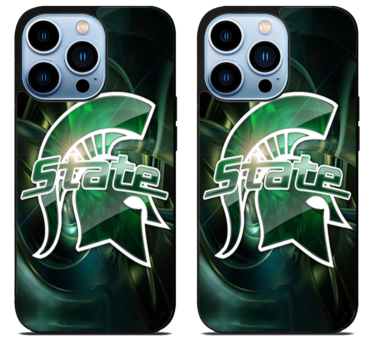 Michigan State Spartans Background iPhone 15 Pro | iPhone 15 Pro Max Case