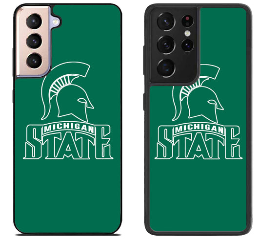 Michigan State Spartans Logo Samsung Galaxy S21 | S21 FE | S21+ | S21 Ultra Case
