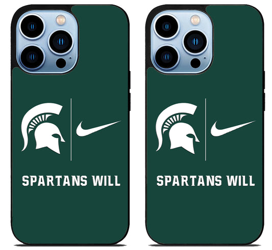 Michigan State Spartans Will iPhone 15 Pro | iPhone 15 Pro Max Case