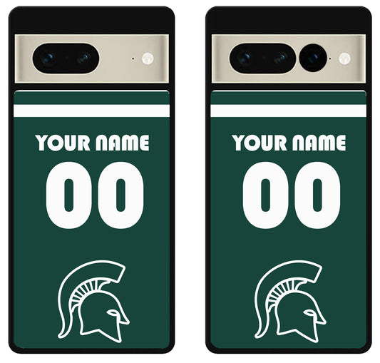 Custom Personalized Michigan State Spartans Google Pixel 7 | 7 Pro Case