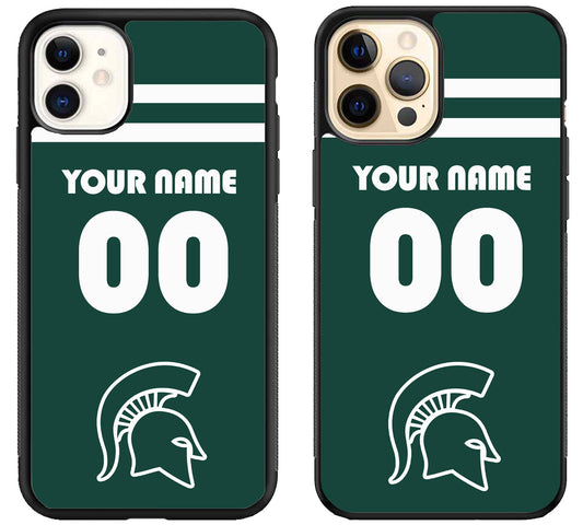 Custom Personalized Michigan State Spartans iPhone 12 | 12 Mini | 12 Pro | 12 Pro Max Case