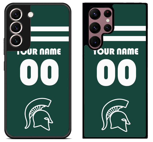 Custom Personalized Michigan State Spartans Samsung Galaxy S22 | S22+ | S22 Ultra Case