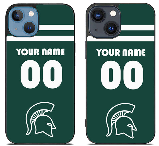 Custom Personalized Michigan State Spartans iPhone 15 | iPhone 15 Plus Case