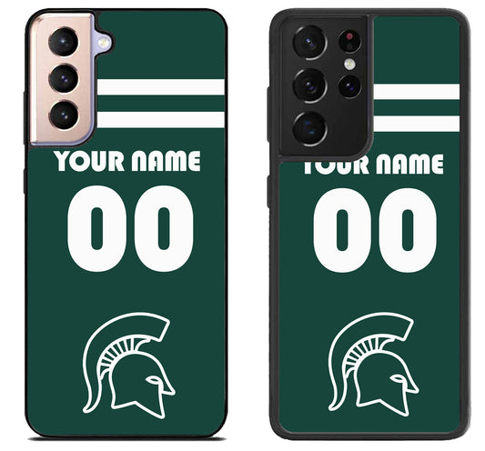 Custom Personalized Michigan State Spartans Samsung Galaxy S21 | S21 FE | S21+ | S21 Ultra Case