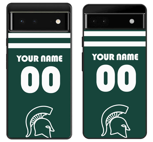 Custom Personalized Michigan State Spartans Google Pixel 6 | 6A | 6 Pro Case