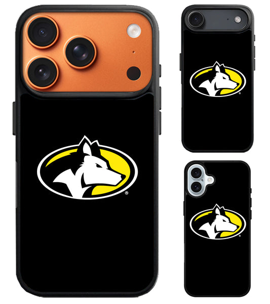 Michigan Tech Huskies Black iPhone Air | iPhone 17 | 17 Pro | 17 Pro Max Case