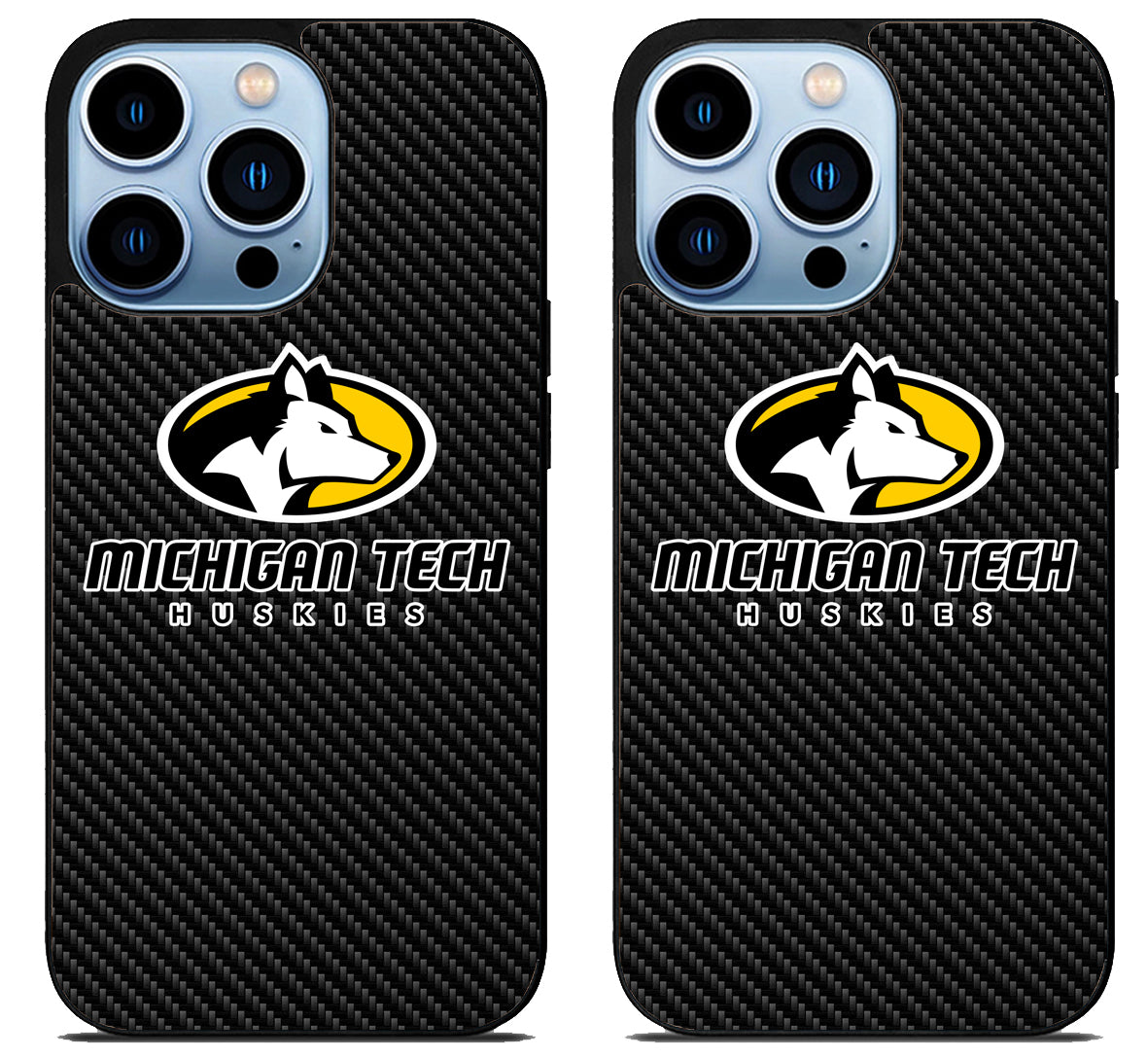 Michigan Tech Huskies Carbon iPhone 15 Pro | iPhone 15 Pro Max Case