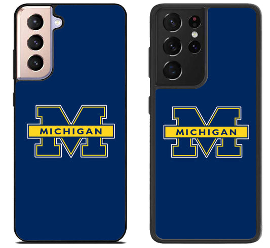 Michigan Wolverines Blue Samsung Galaxy S21 | S21 FE | S21+ | S21 Ultra Case