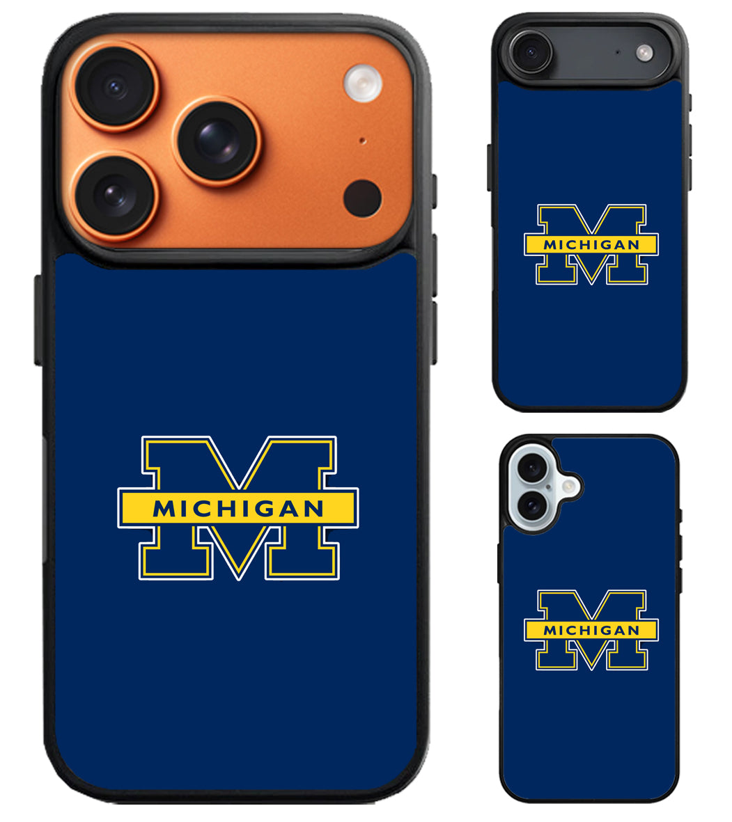 Michigan Wolverines Blue iPhone Air | iPhone 17 | 17 Pro | 17 Pro Max Case