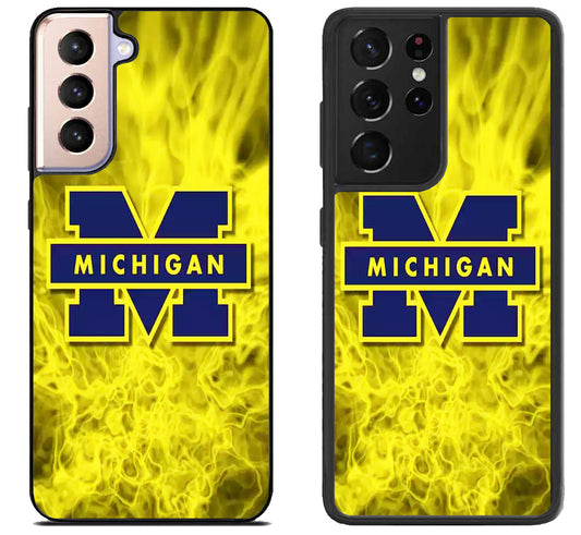 Michigan Wolverines Cool Samsung Galaxy S21 | S21 FE | S21+ | S21 Ultra Case