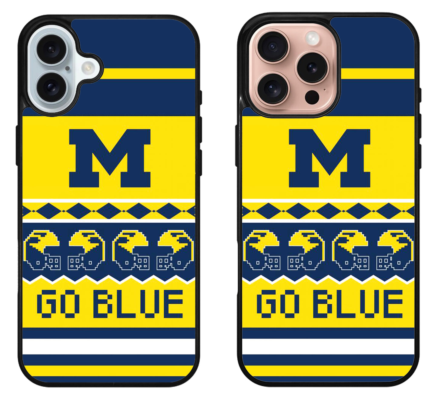 Michigan Wolverines Go Blue iPhone 16 | 16 Plus | 16 Pro | 16 Pro Max Case